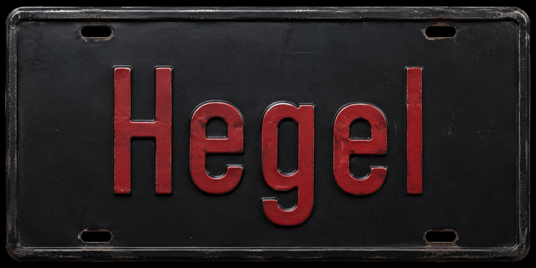 Nummernschild von Hegel